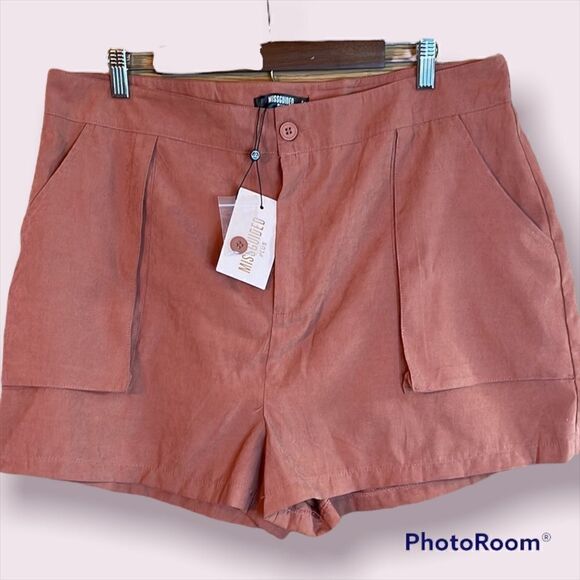 MISSGUIDED *NWT* Twill Utility Shorts - Picture 2 of 12